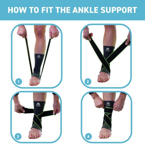 How to fit the black ankle supports