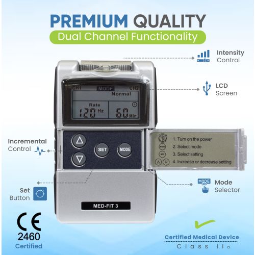 Med-Fit 3 Digital Dual Channel TENS Machine Med-Fit 3 Digital