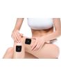 5 x 5 cm compex electrodes 5 x 5 cm compex electrodes being used on a womans leg
