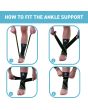 How to fit the black ankle supports