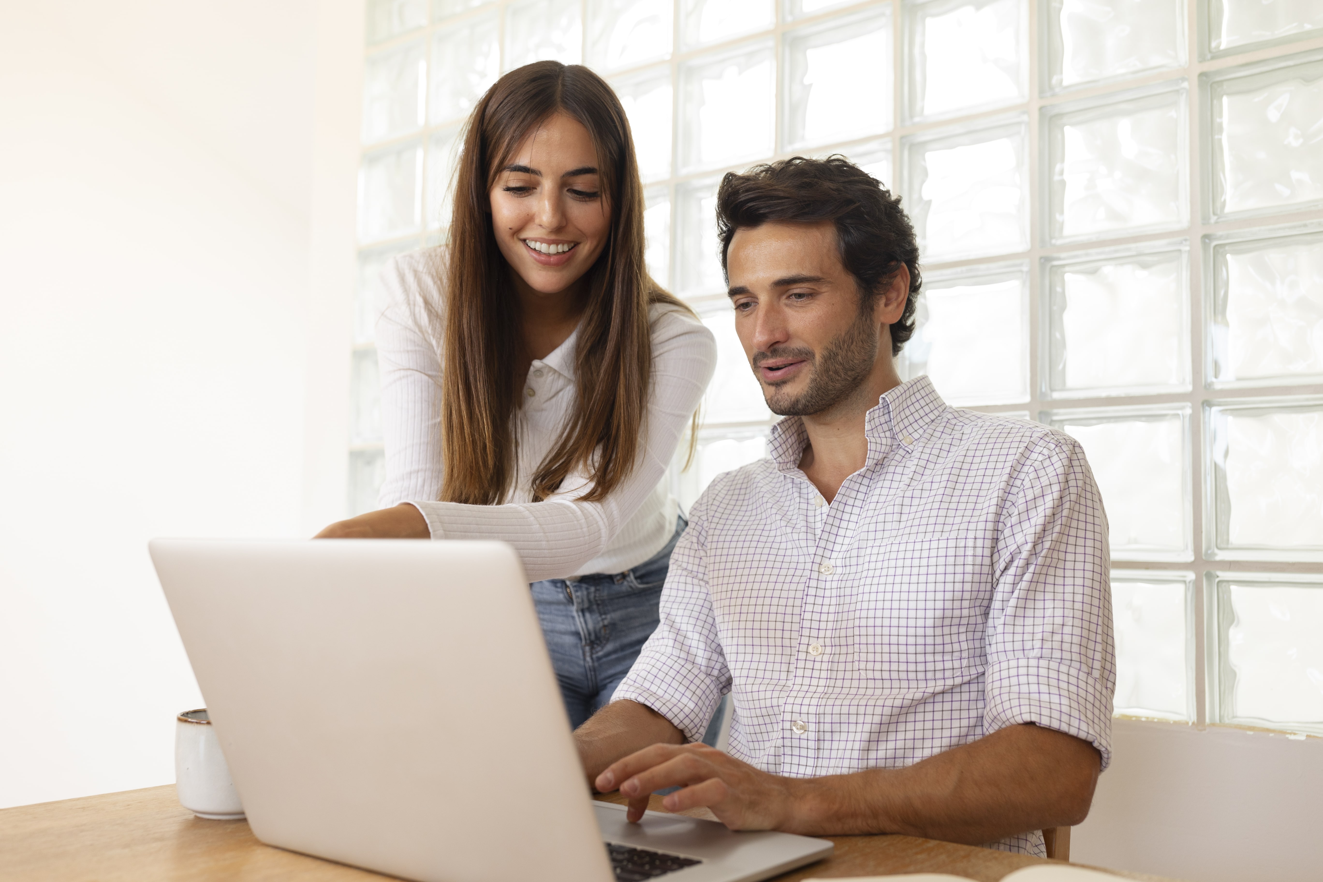 People working from home