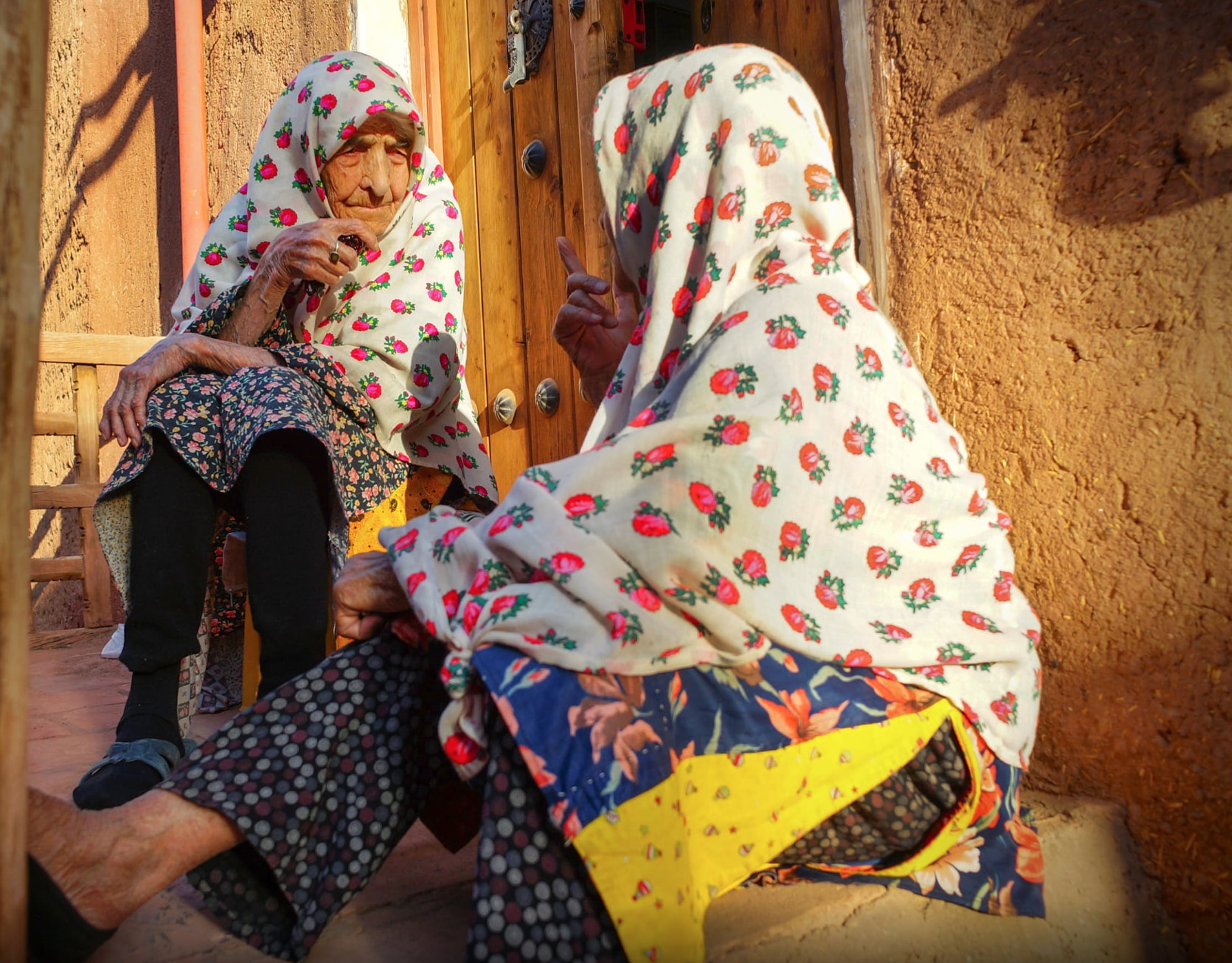 inside abyaneh ancient village in central iran