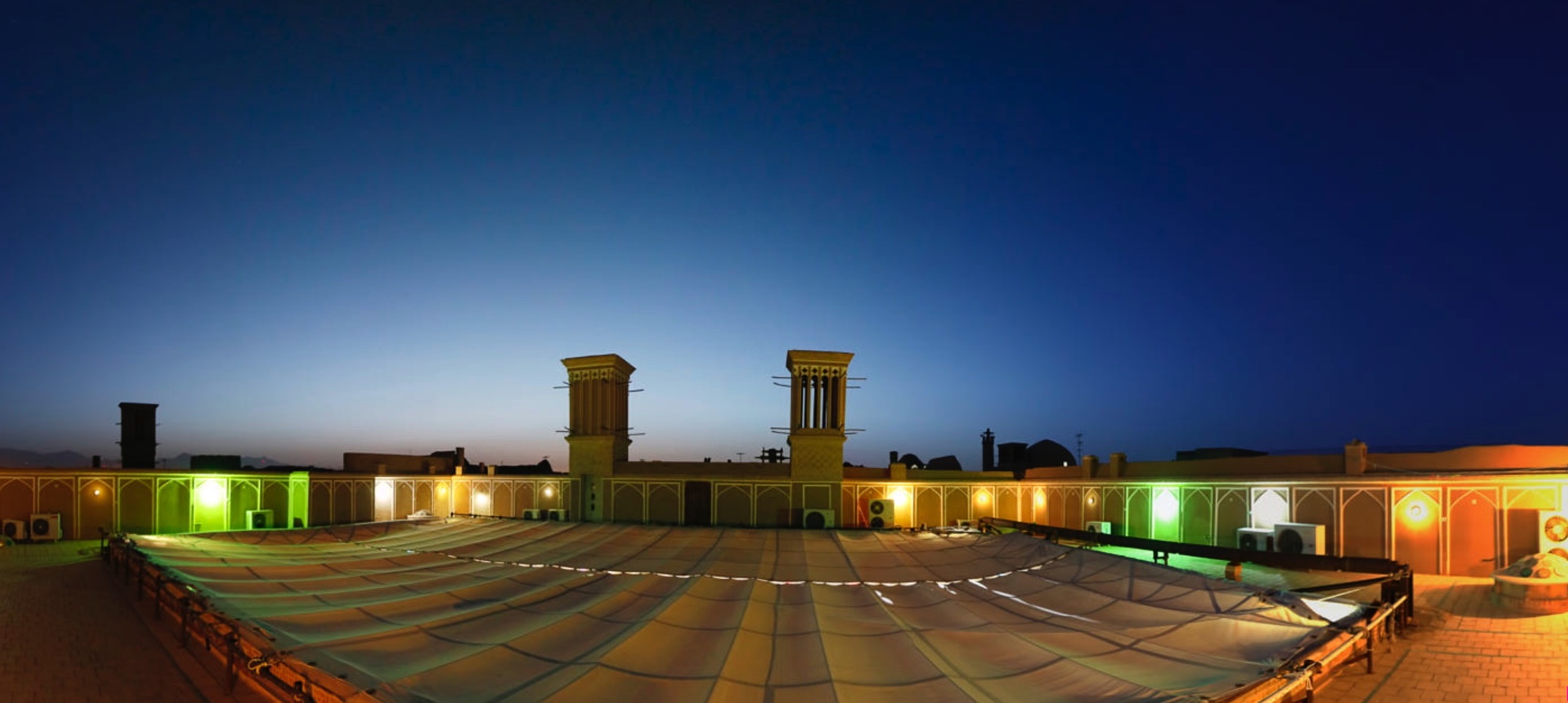 panoramic view of yazd the oldest city of iran