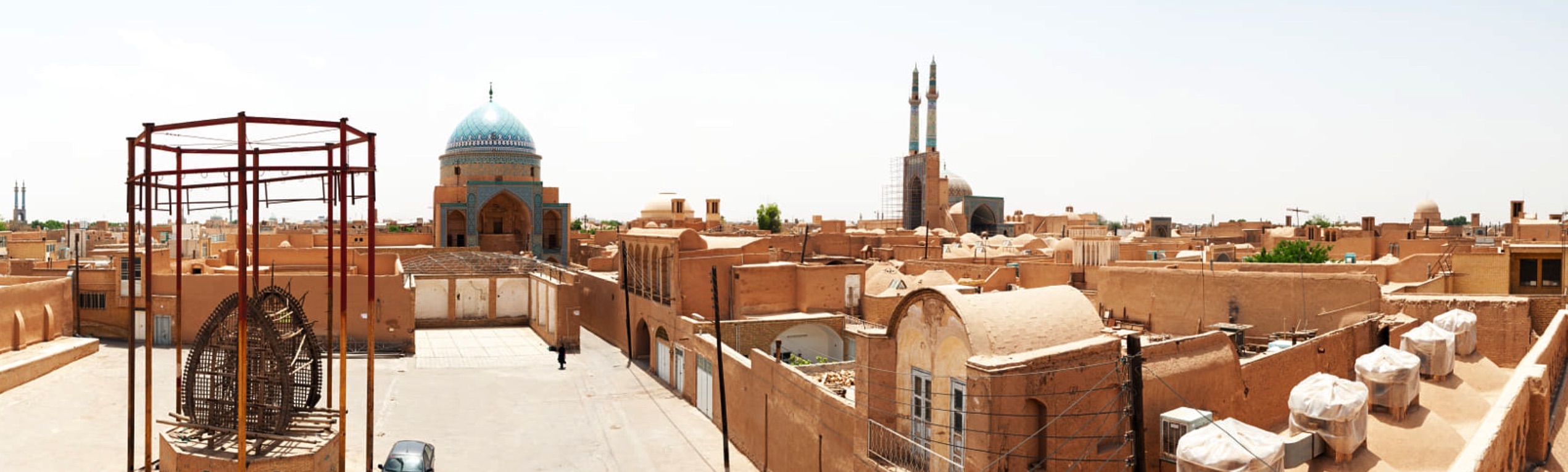 view of yazd city iran