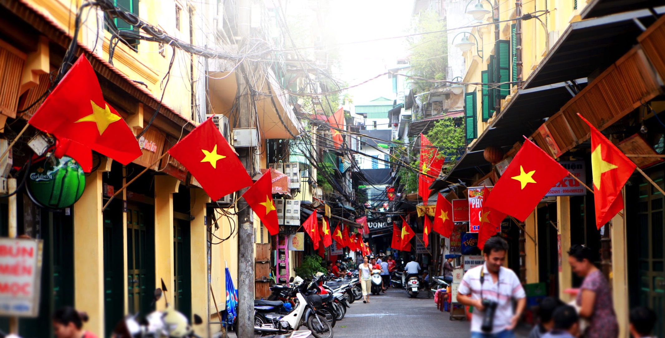 vietnamese flag on national day