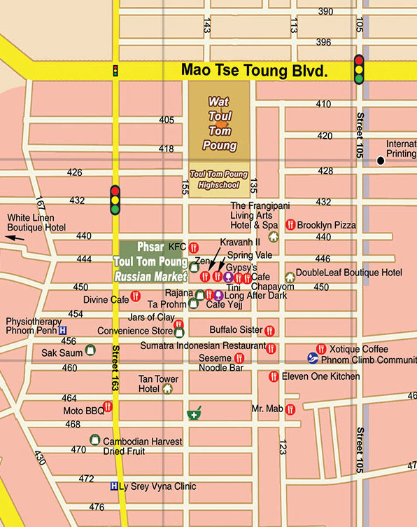 Detailed map of russian market