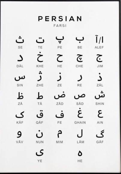 farsi language alphabet