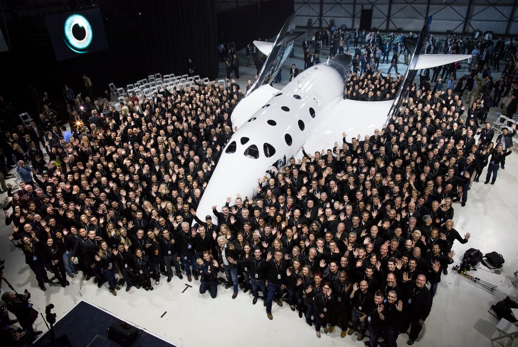 Virgin Galactic Team The Virgin Galactic team surrounding VSS Unity