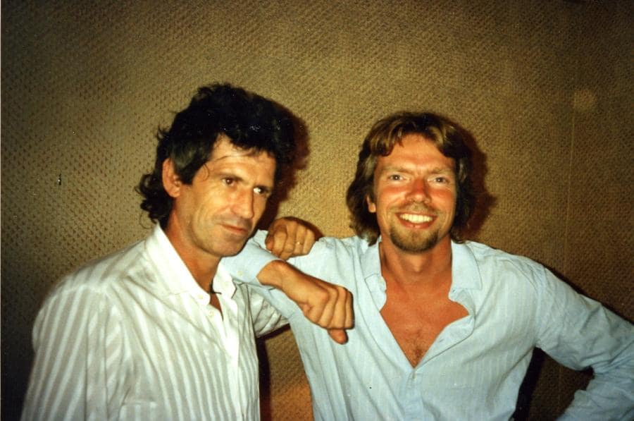 Richard with Keith Richards of The Rolling Stones