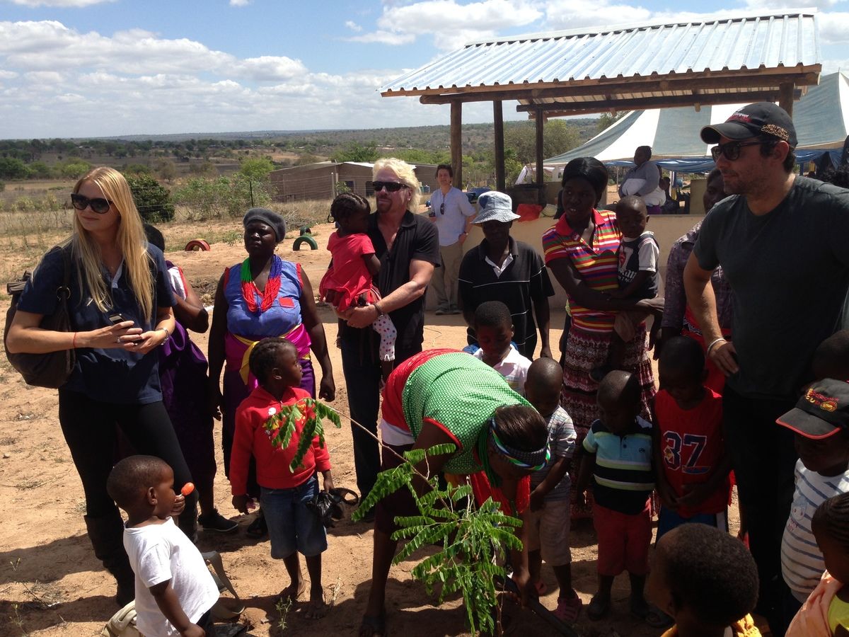 Richard Branson and Virgin Unite in South Africa