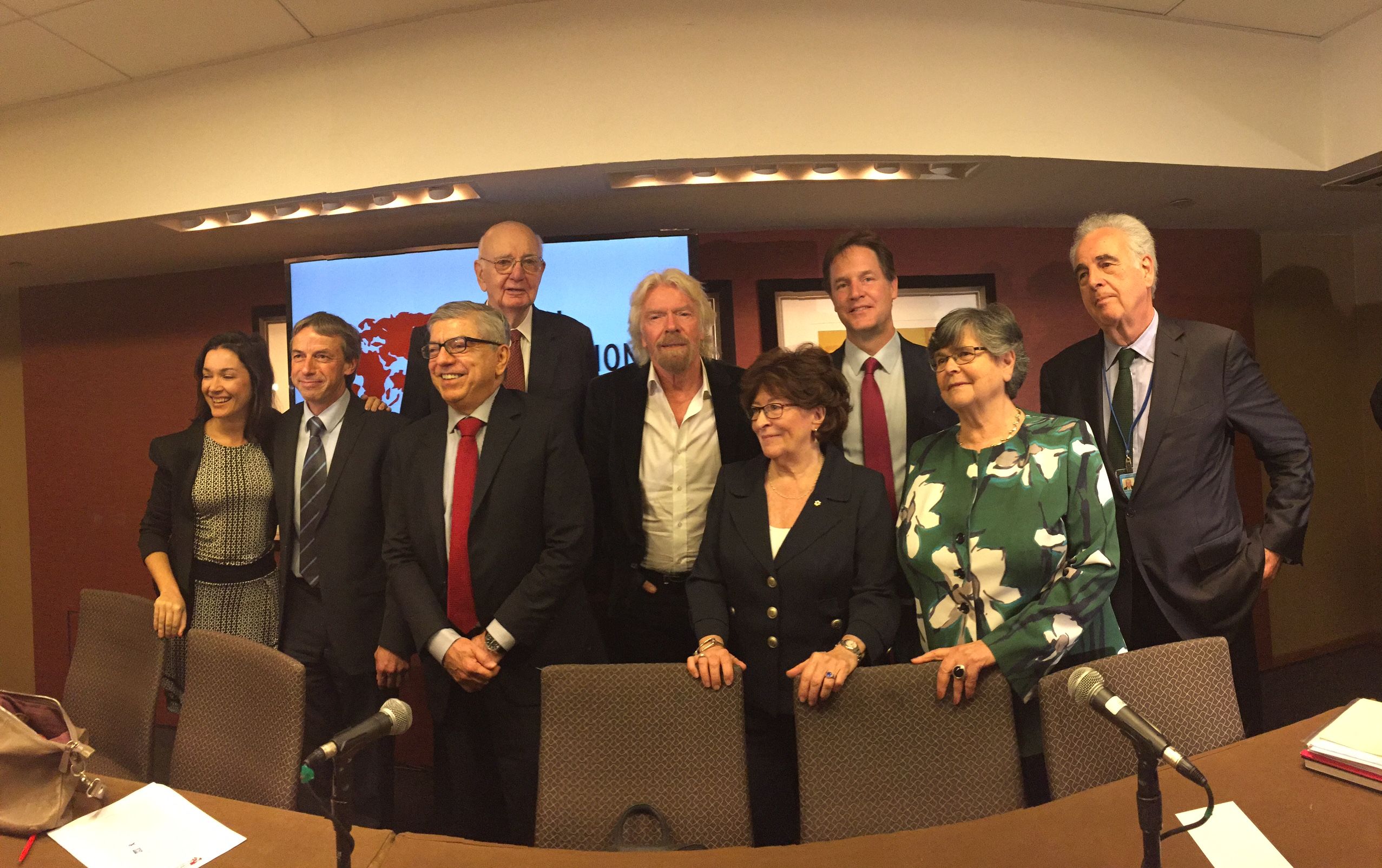 Richard Branson and the Global Commission on Drug Policy, New York UNGASS 2016