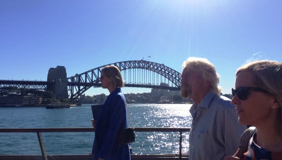 Richard Branson in Sydney Richard Branson in Sydney