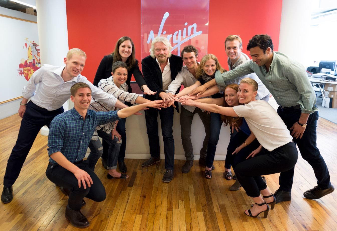 Richard Branson and the Virgin Sport team in New York 