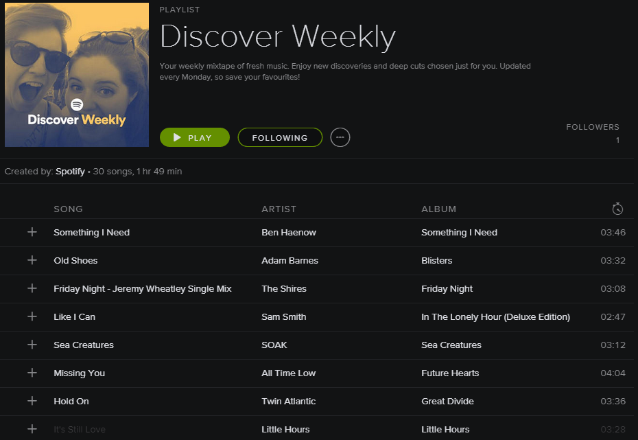 spotify music discovery