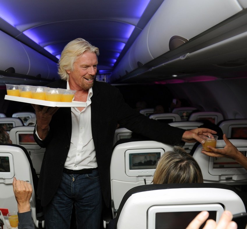 Working as a member of crew on Virgin Atlantic