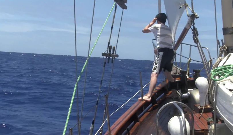 Josh at sea