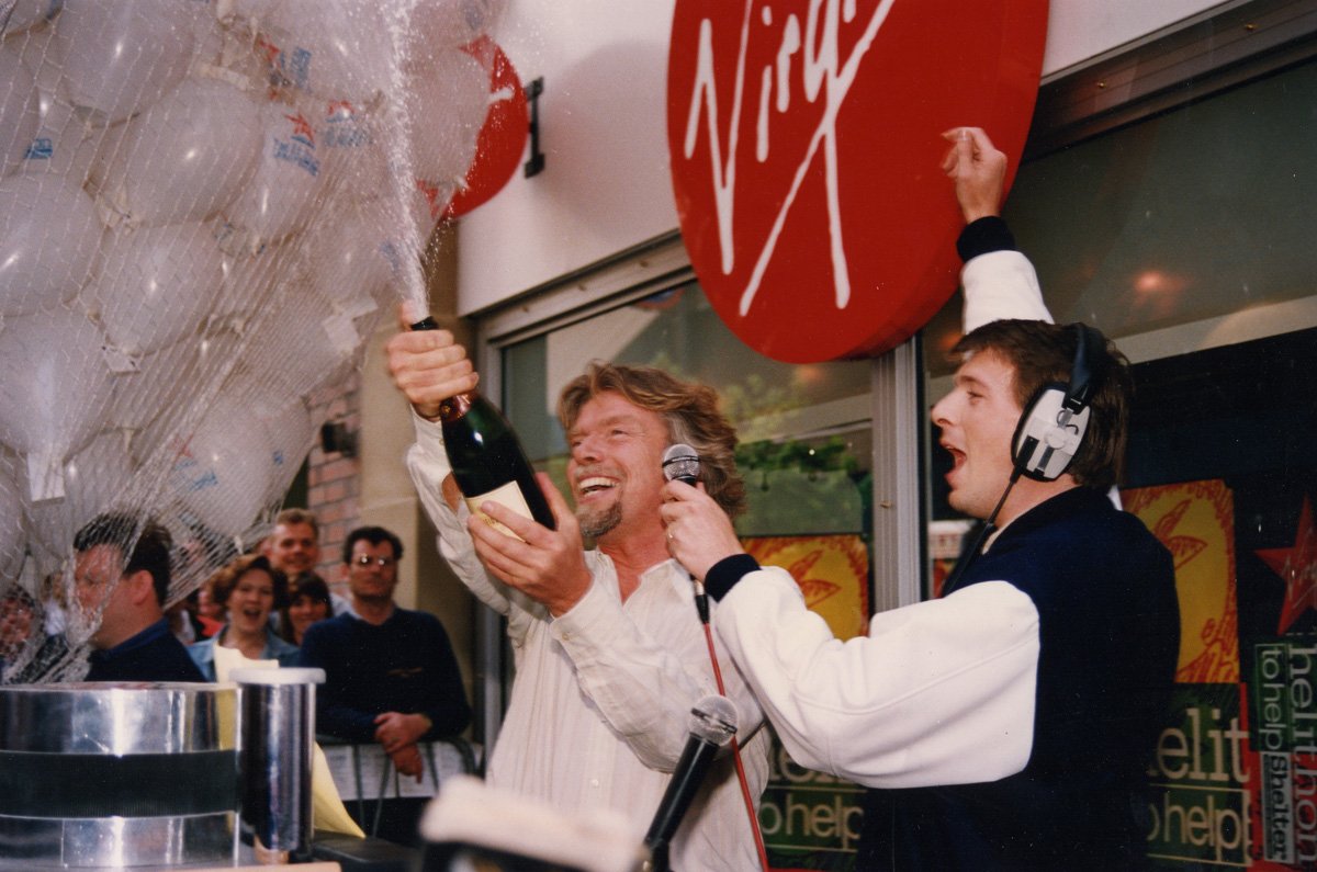 Richard Branson Launches Virgin Radio in the UK