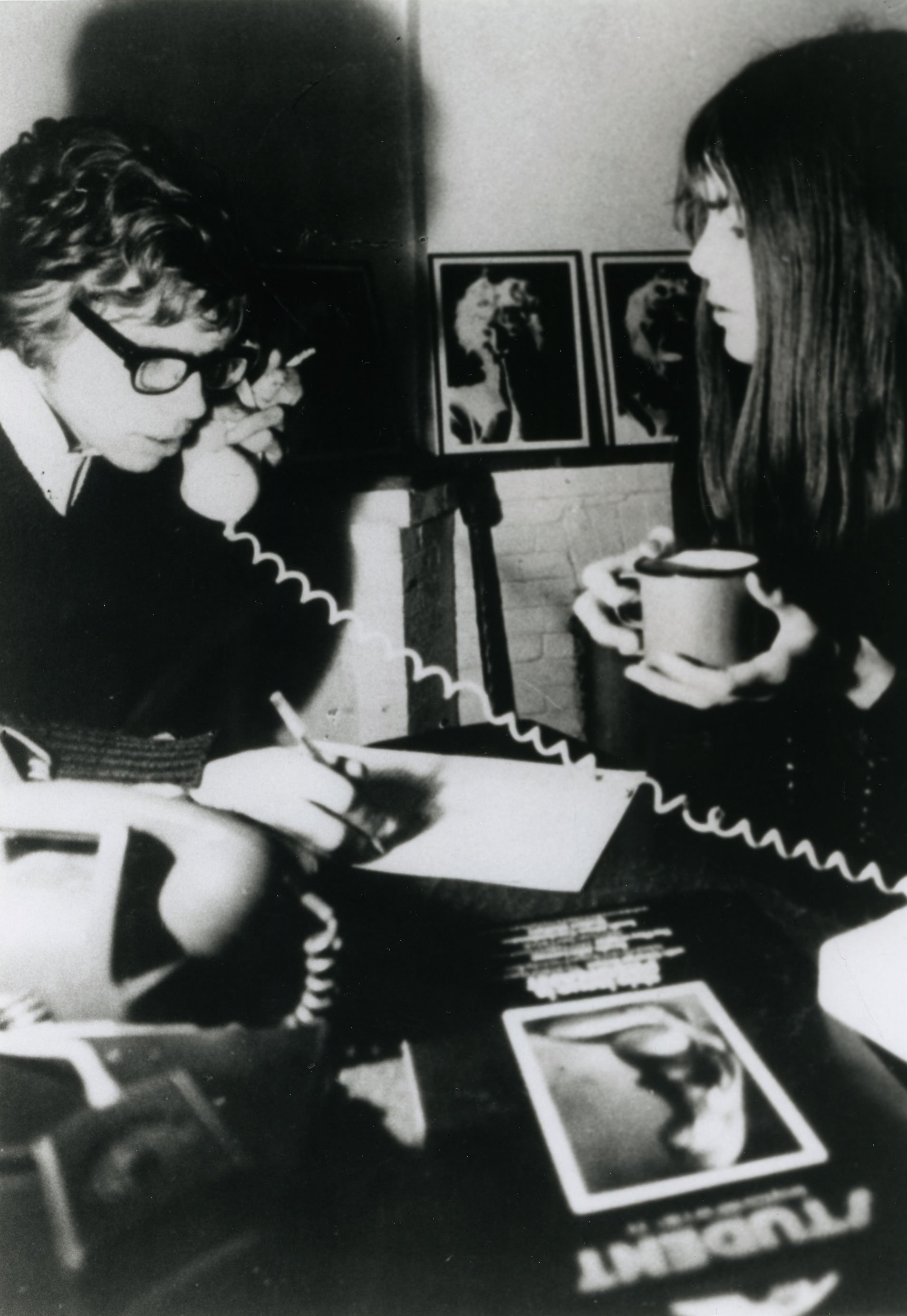 Richard Branson at work on Student magazine