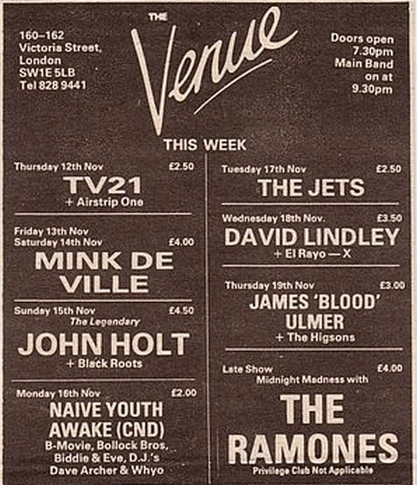 The Venue flyer