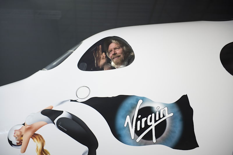 Richard Branson and Virgin Galactic VSS Unity 