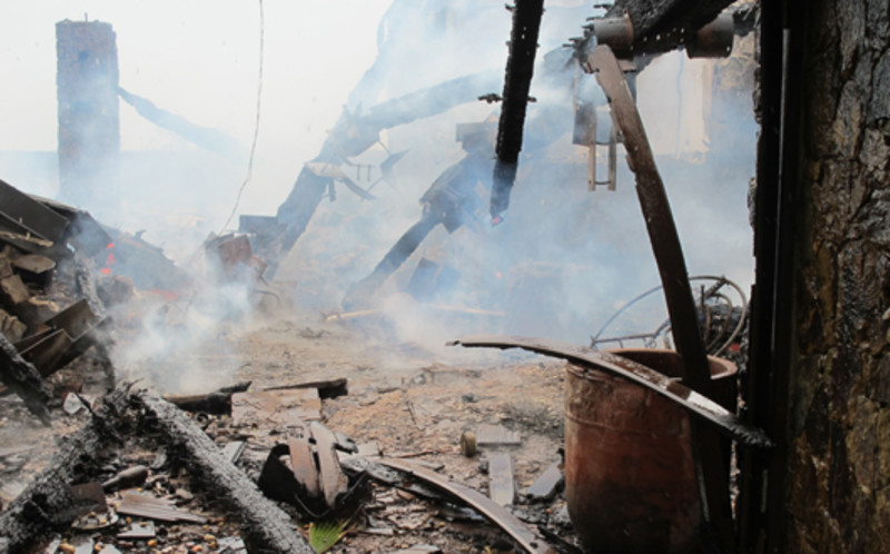 The aftermath of Necker Island fire | Virgin