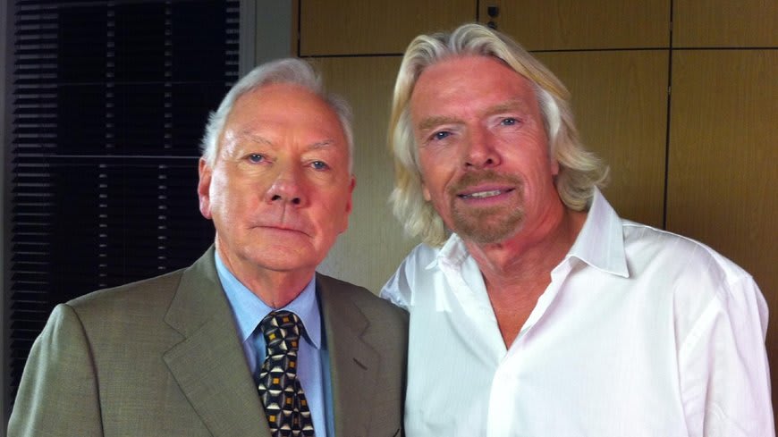 Richard Branson and Gay Byrne Richard Branson and Gay Byrne