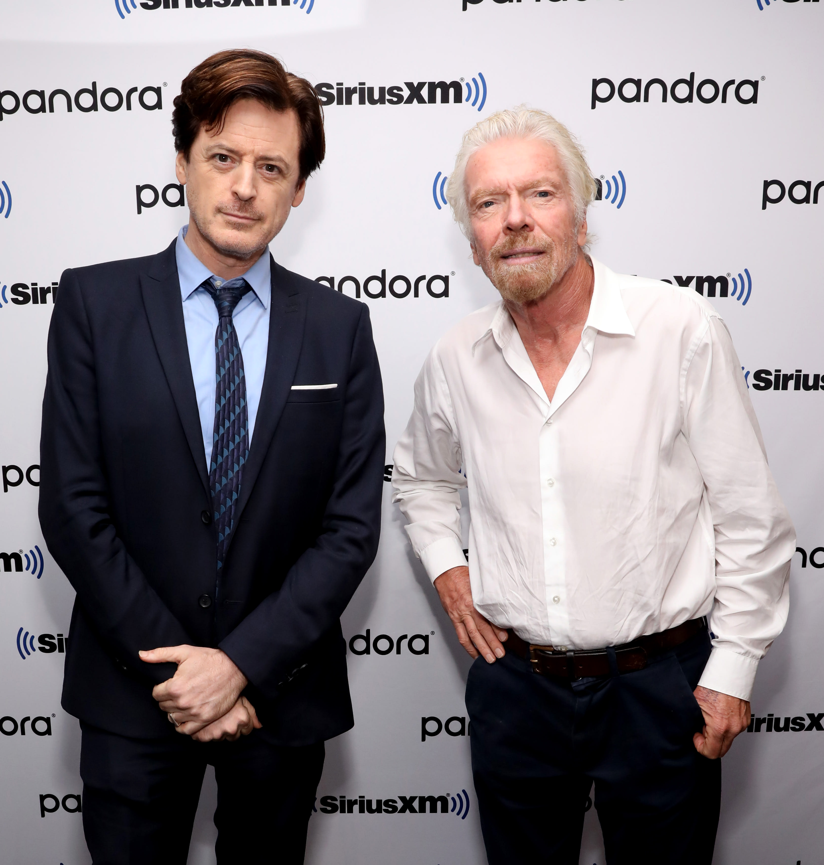 Richard Branson and John Fugelsang Richard Branson and John Fugelsang