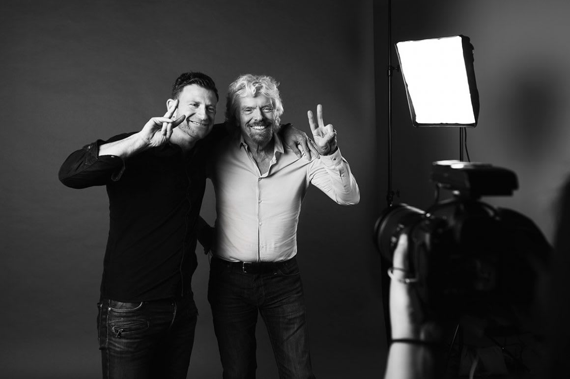 Richard Branson and Chase Jarvis Richard Branson and Chase Jarvis