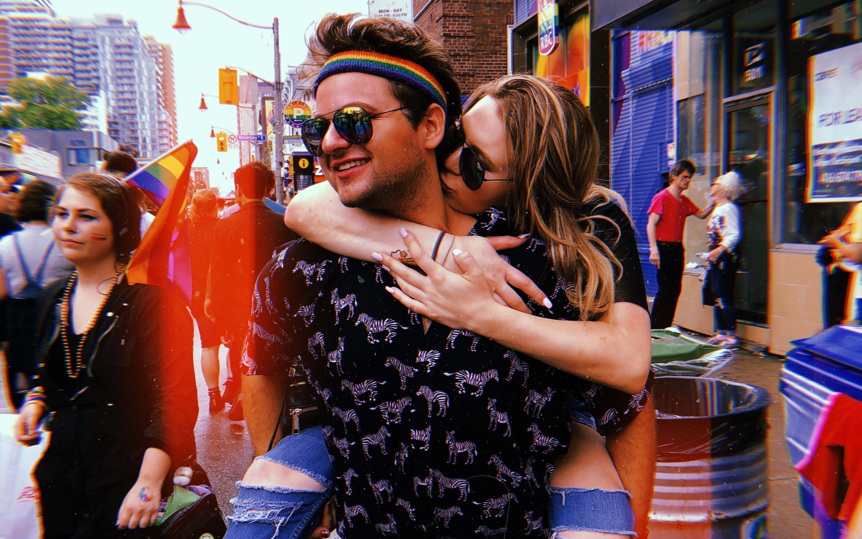 Noah Springer celebrating Pride with friends in previous years Noah Springer celebrating Pride with friends in previous years