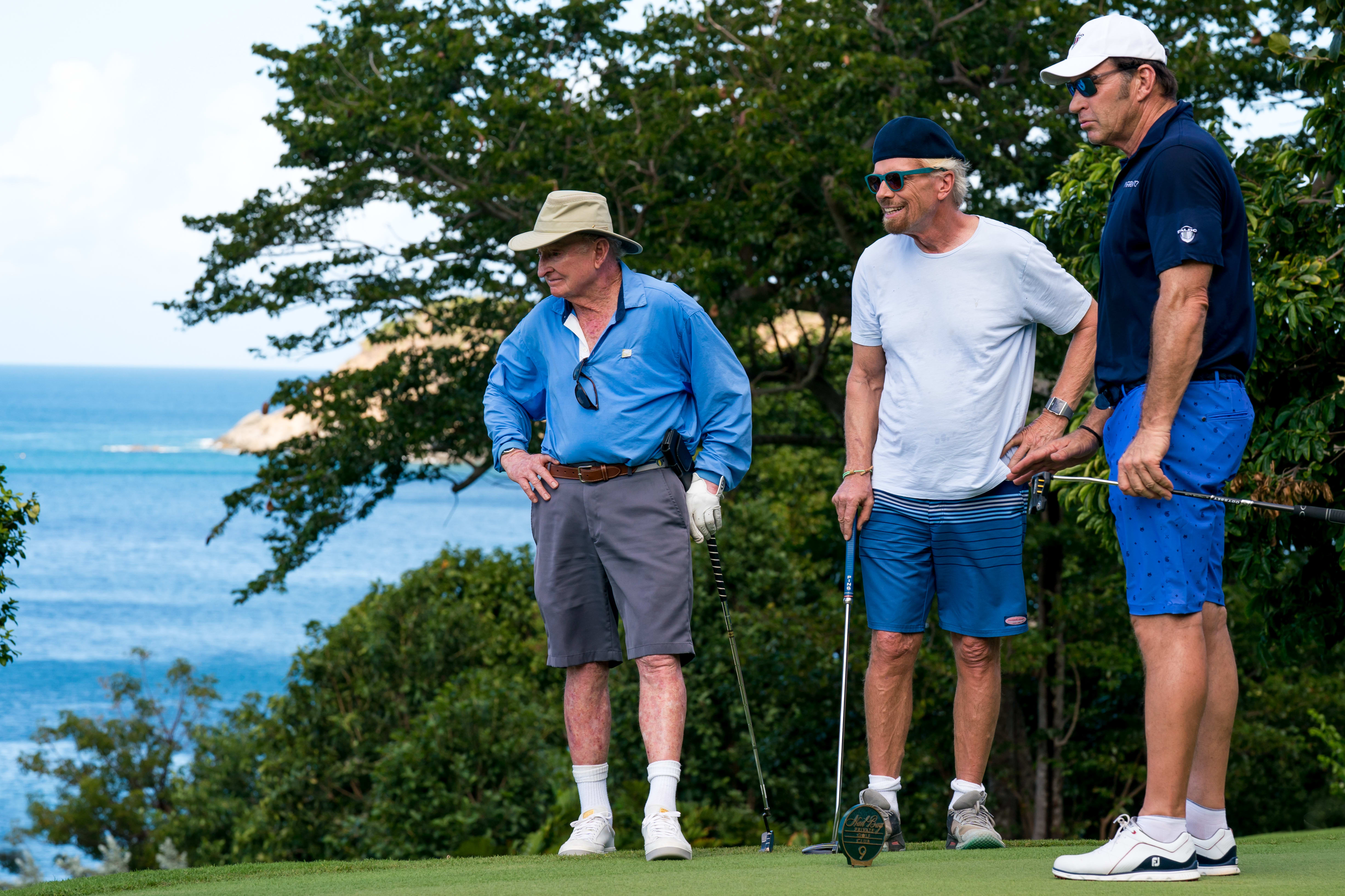 Rod Laver, Richard Branson and Nick Faldo Rod Laver, Richard Branson and Nick Faldo