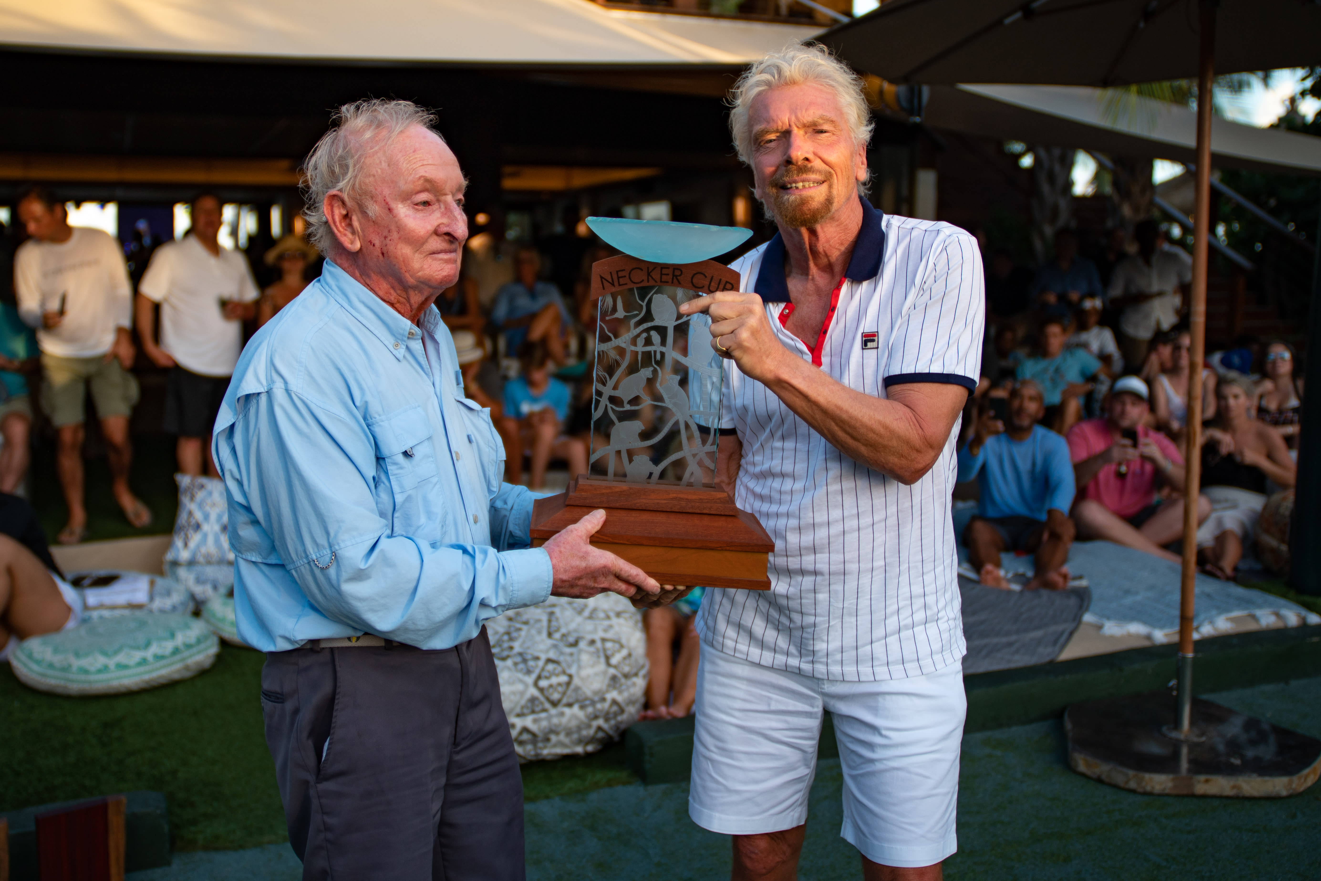 Rod Laver and Richard Branson Rod Laver and Richard Branson