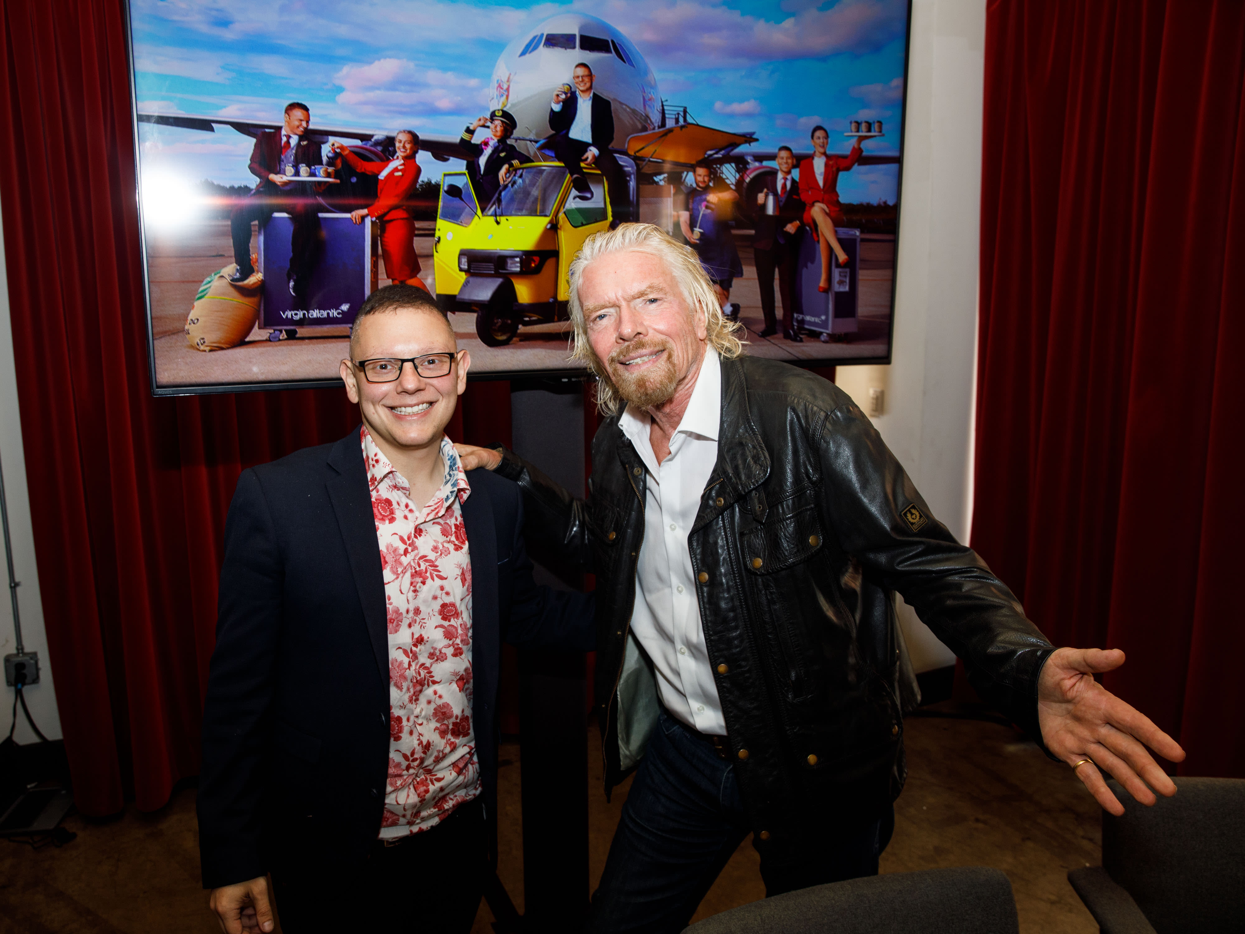 Richard Branson and Cemal Richard Branson and Cemal