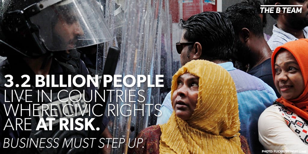 Virgin Unite, The B Team, Davos, Civic Rights