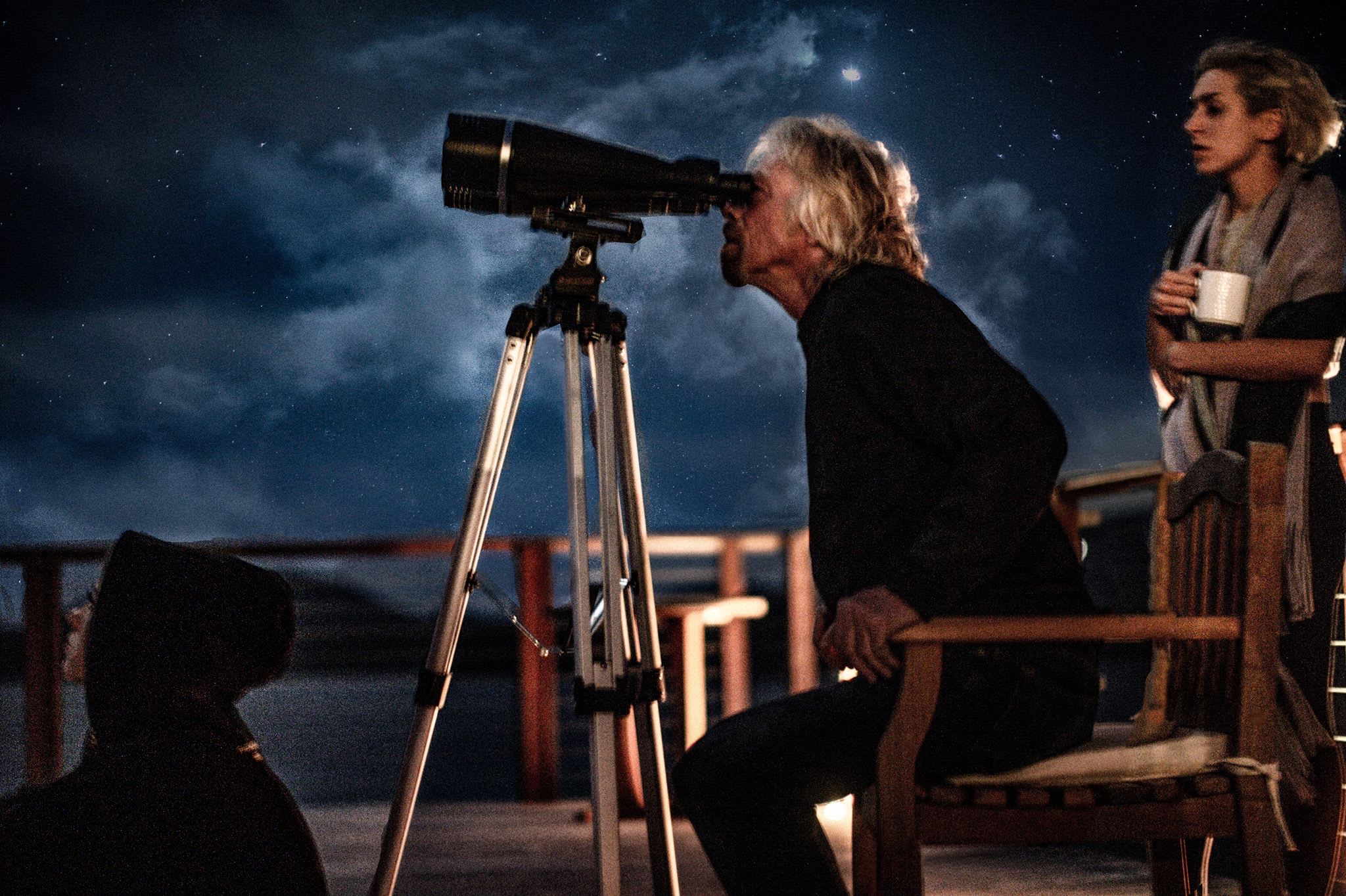 Richard Stargazing on Necker Richard Stargazing on Necker Island