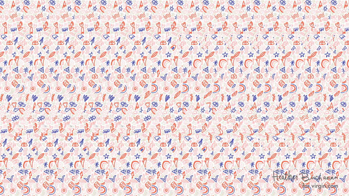 Sixth sense stereogram by Heather Buchanan for Virgin.com Sixth sense stereogram by Heather Buchanan for Virgin.com
