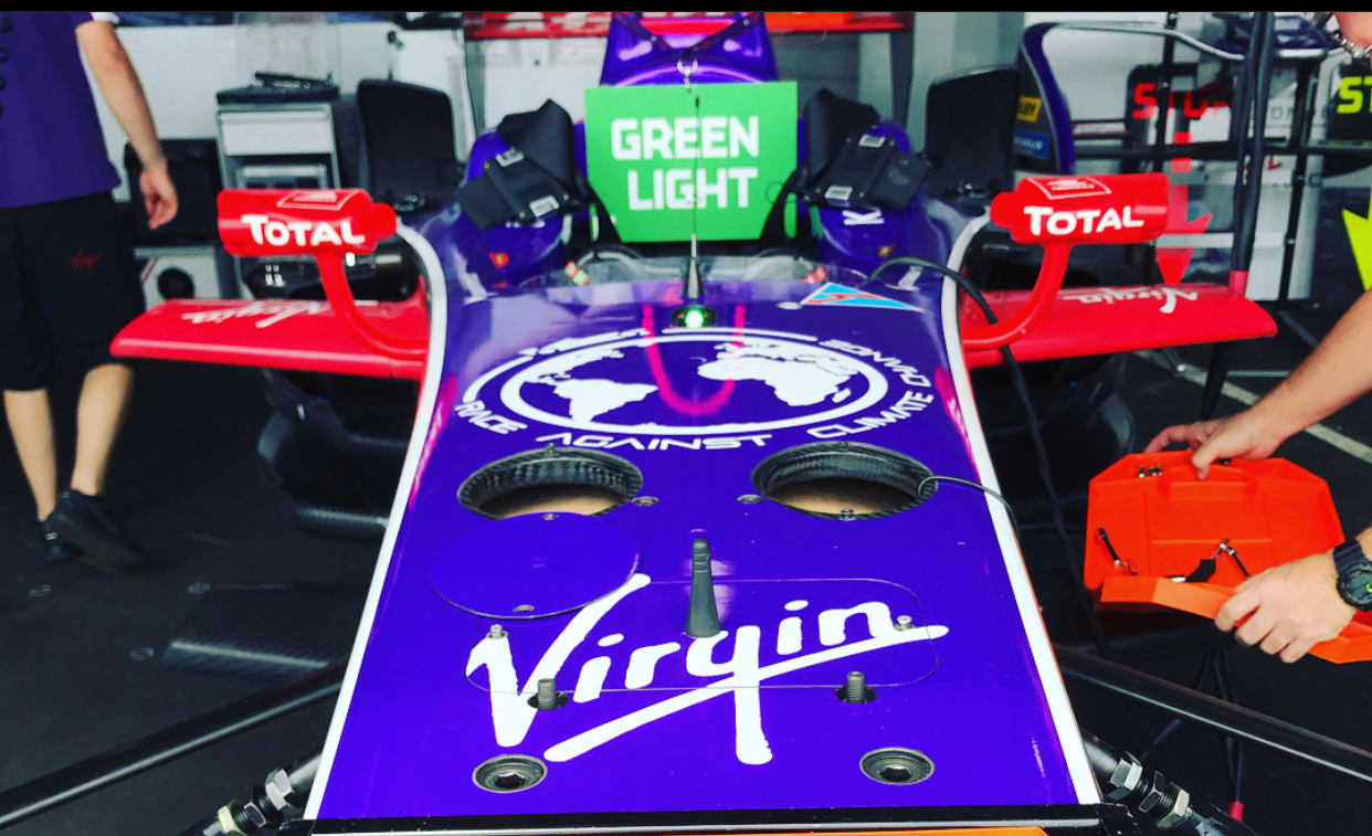 Grypmat being used by Envision Virgin Racing Grypmat being used by Envision Virgin Racing
