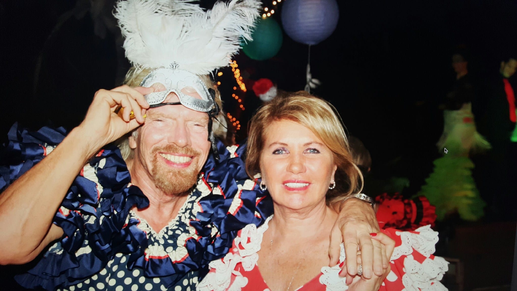 Richard Branson and Joan Branson 2015 wedding anniversary Richard Branson and Joan Branson 2015 wedding anniversary
