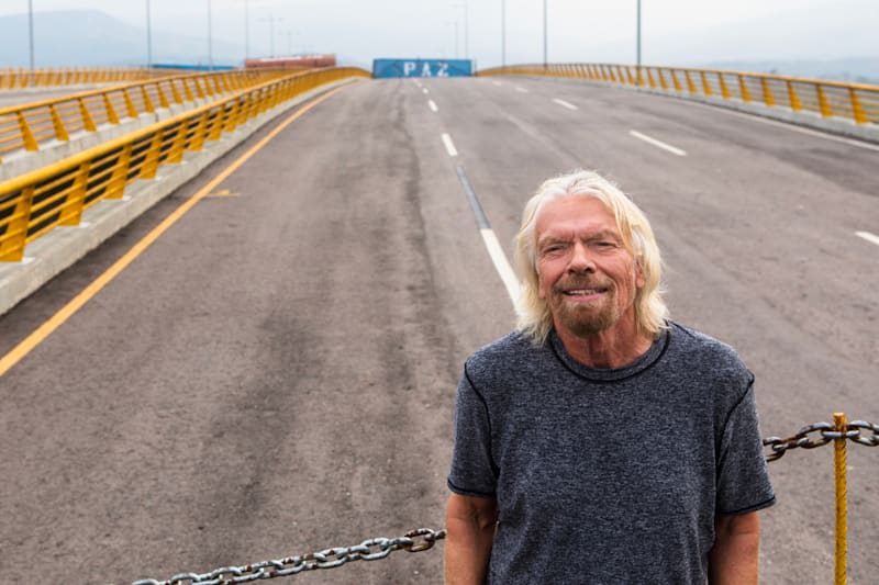 Richard Branson - Colombia - Venezuela Live Aid Richard Branson - Colombia - Venezuela Live Aid
