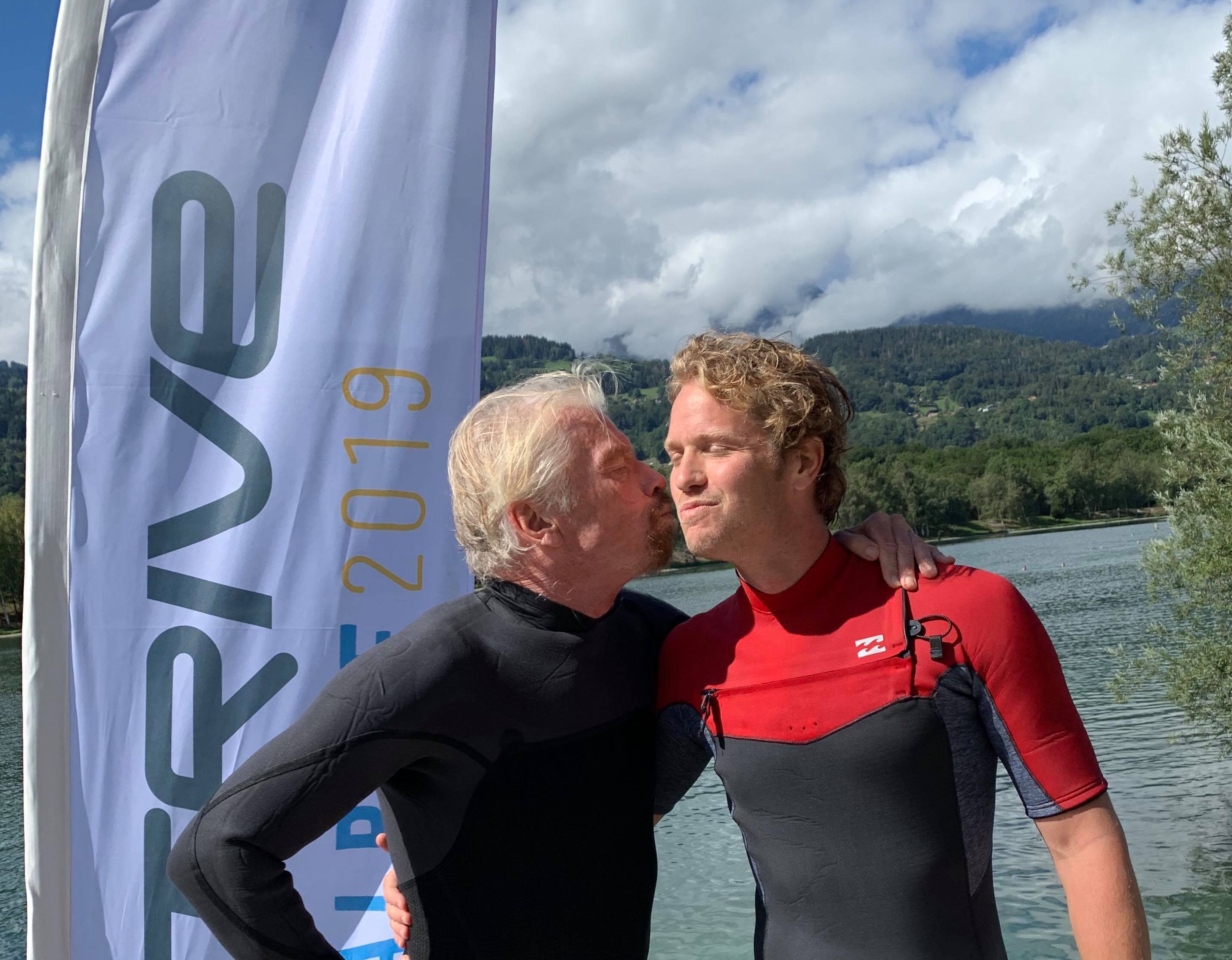 Richard Branson and Sam Branson - Strive Challenge 2019 Richard Branson and Sam Branson - Strive Challenge 2019