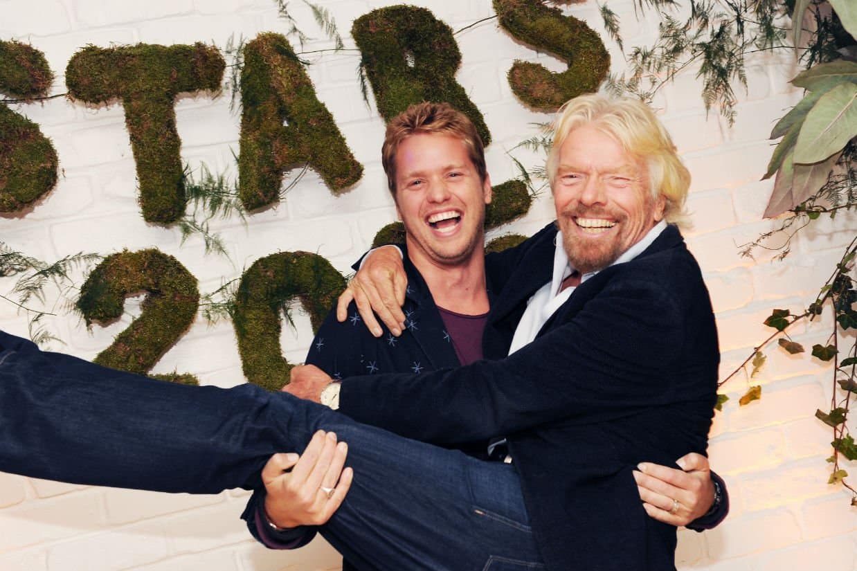 Richard Branson and Sam Branson at Virgin Stars 2015 Richard Branson and Sam Branson at Virgin Stars 2015