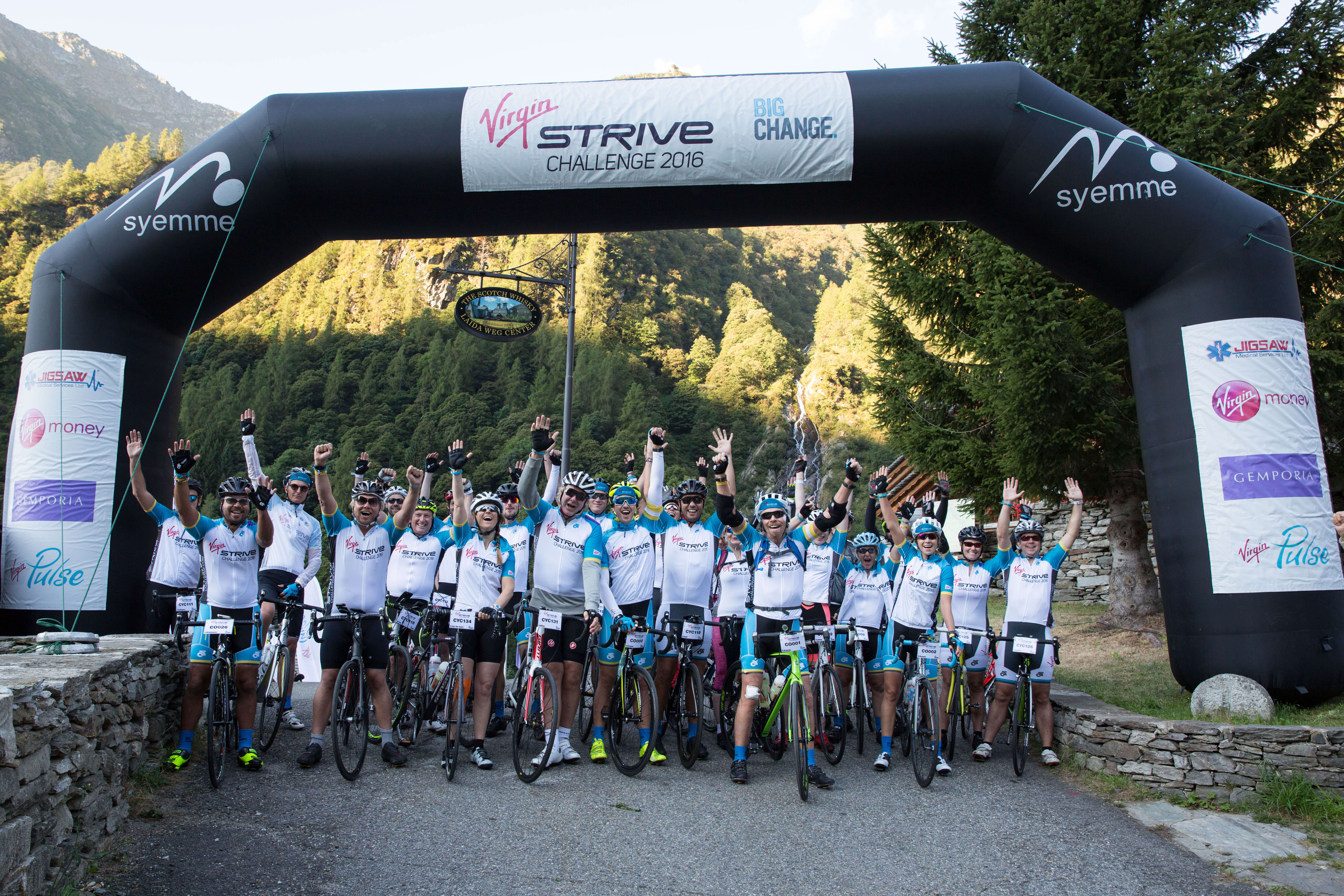 Richard Branson and Virgin Strive Challenge Team Richard Branson and Virgin Strive Challenge Team