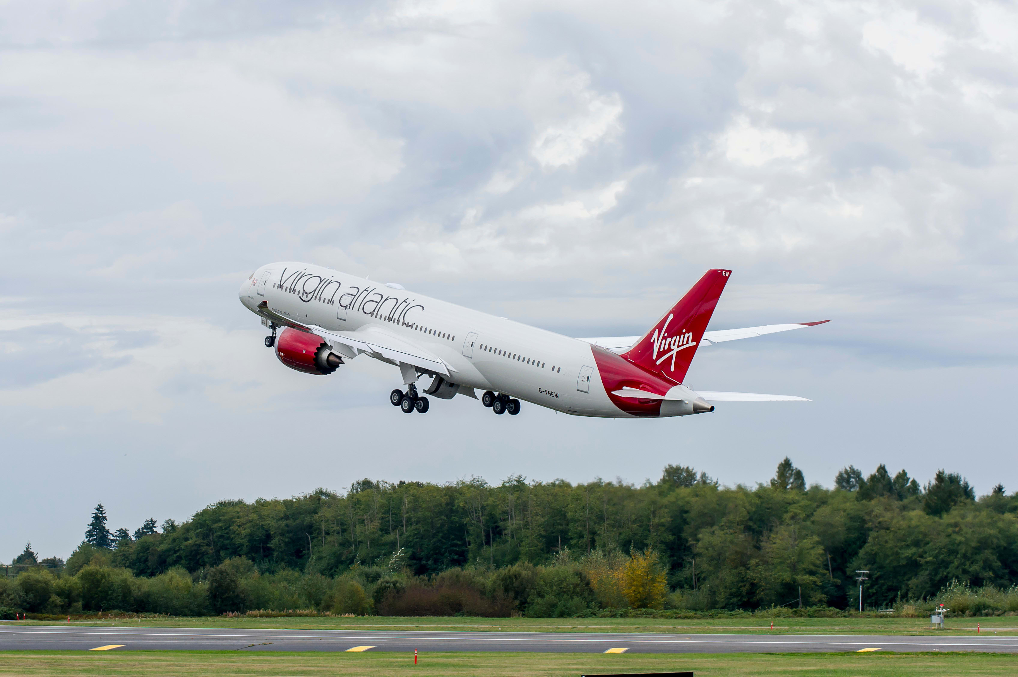 Virgin Atlantic plane air shot Virgin Atlantic plane air shot