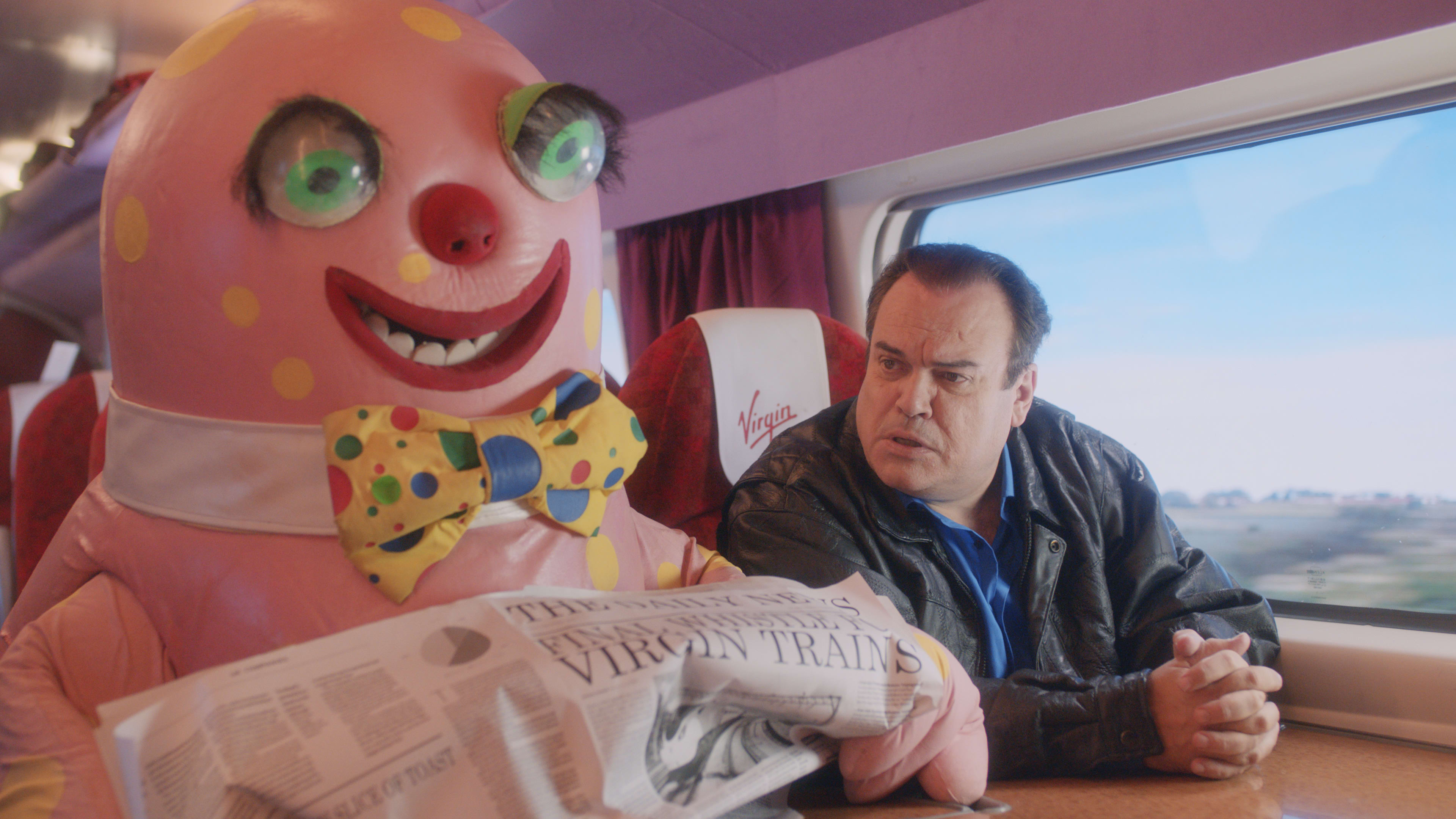 Mr Blobby and Shaun Williamson Mr Blobby and Shaun Williamson