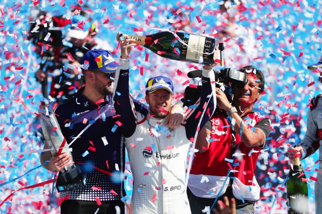 Sam Bird wins the Santiago E-Prix for Envision Virgin Racing Sam Bird wins the Santiago E-Prix for Envision Virgin Racing