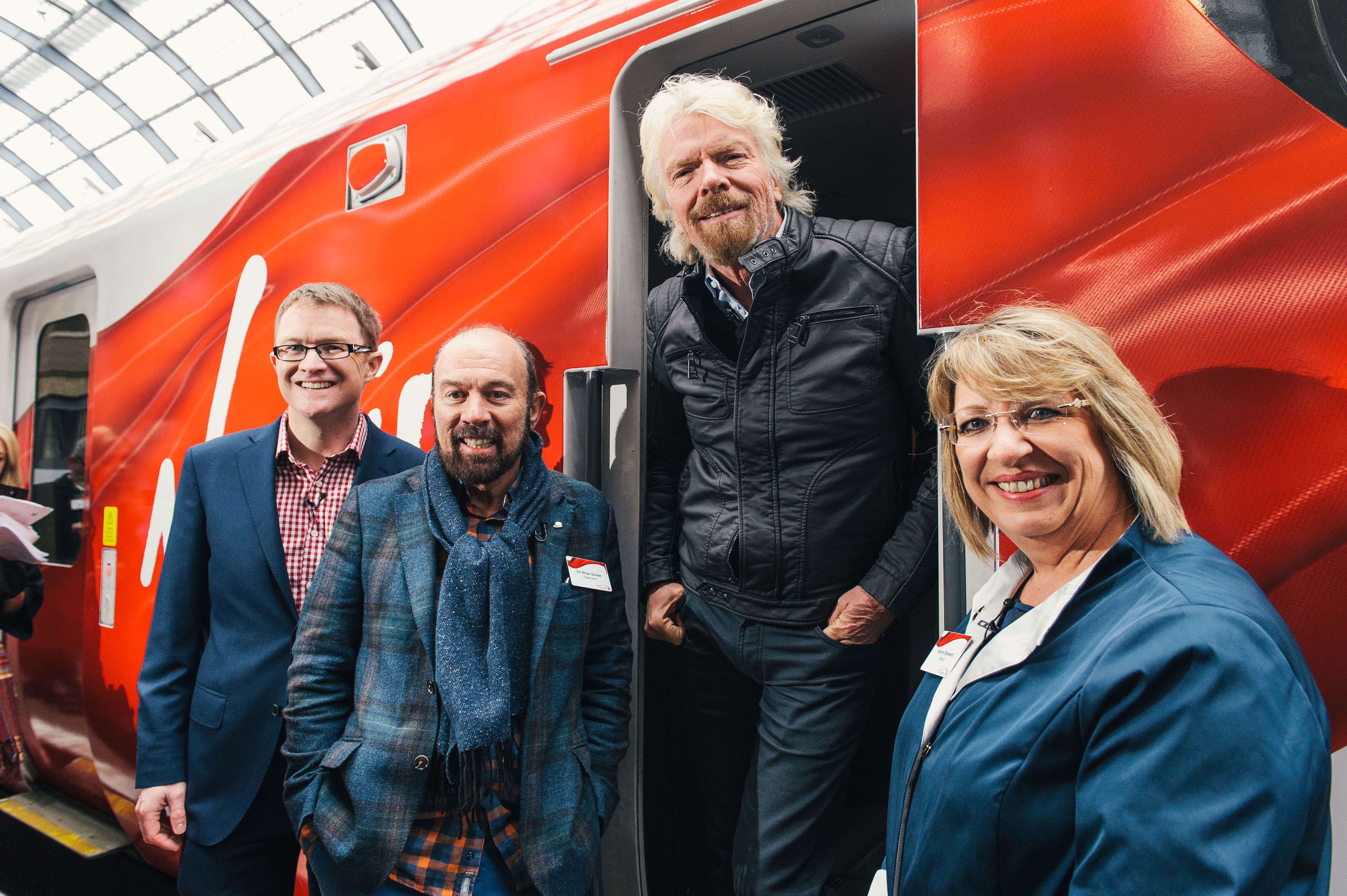 Richard Branson Virgin Trains East Coast, Azuma Richard Branson Virgin Trains East Coast, Azuma