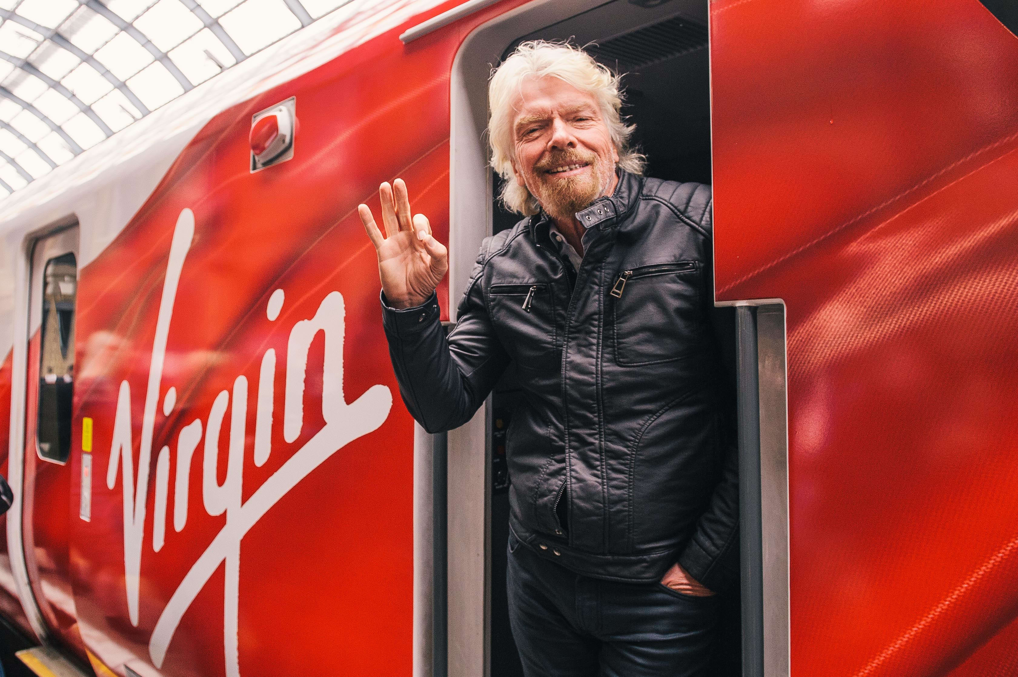 Richard Branson Virgin Trains East Coast, Azuma Richard Branson Virgin Trains East Coast, Azuma