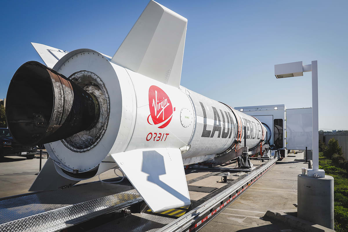 Virgin Orbit Fairing Mate Demo March 2019 Virgin Orbit conduct a fairing mate demonstration - March 2019