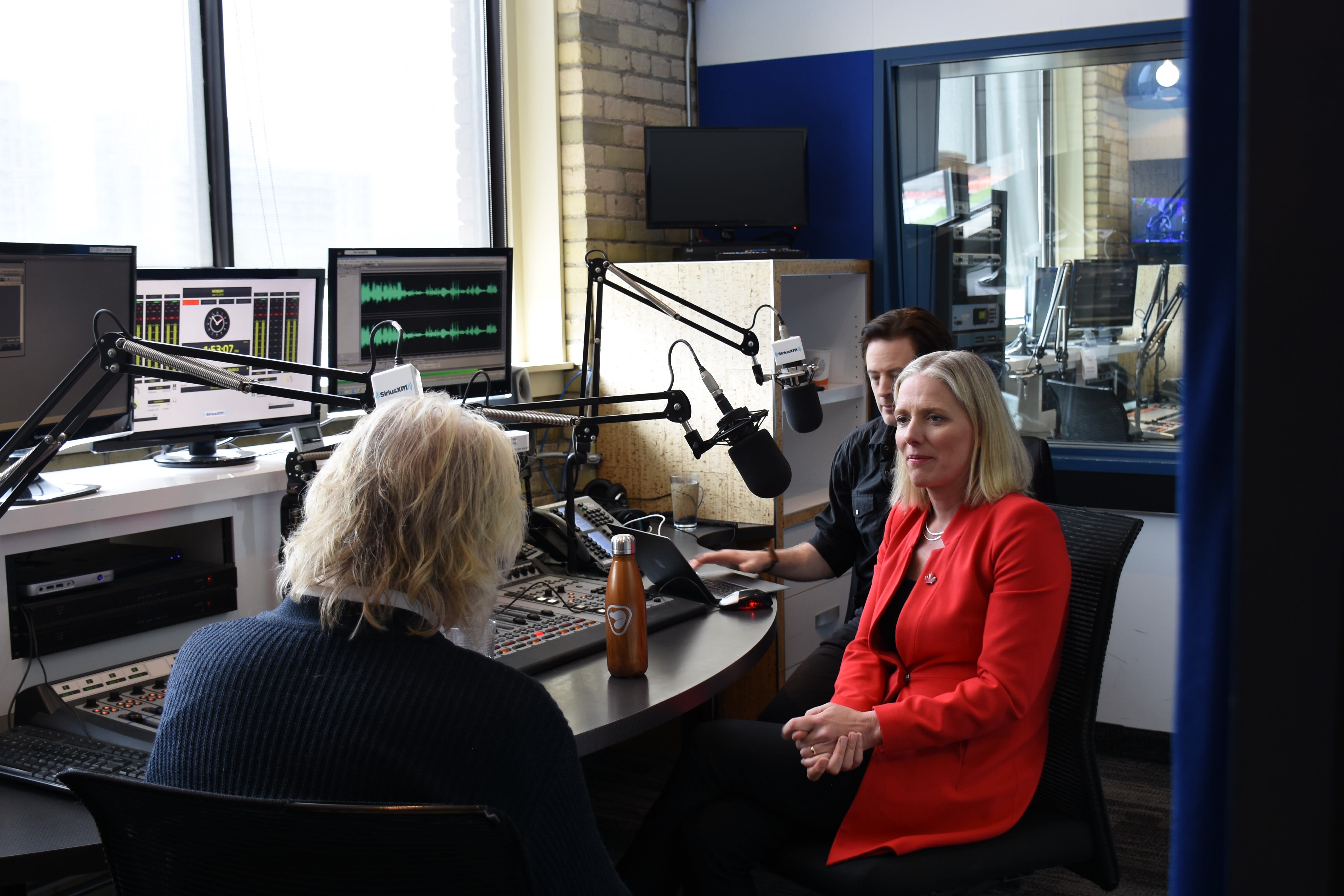 Richard Branson and Catherine McKenna, the Minister for Environment and Climate Change Richard Branson and Catherine McKenna, the Minister for Environment and Climate Change