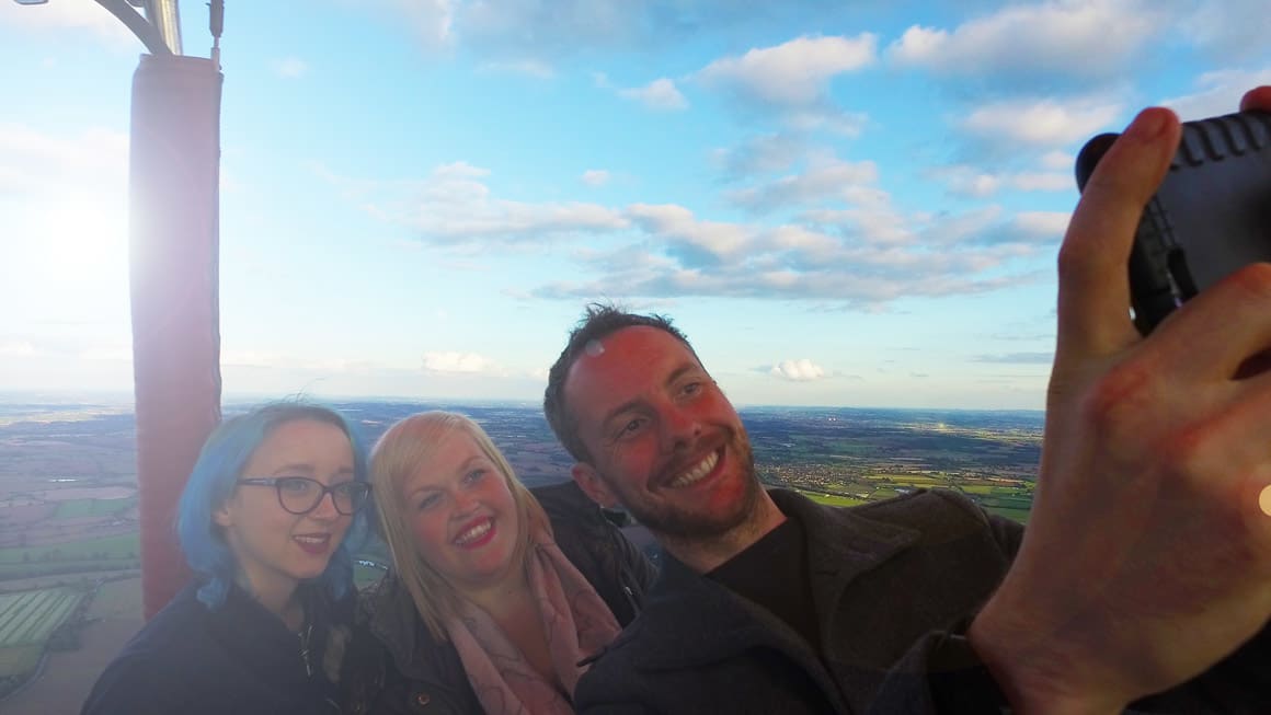 Virgin Balloon Flights' Christmas flight Virgin Balloon Flights' Christmas flight