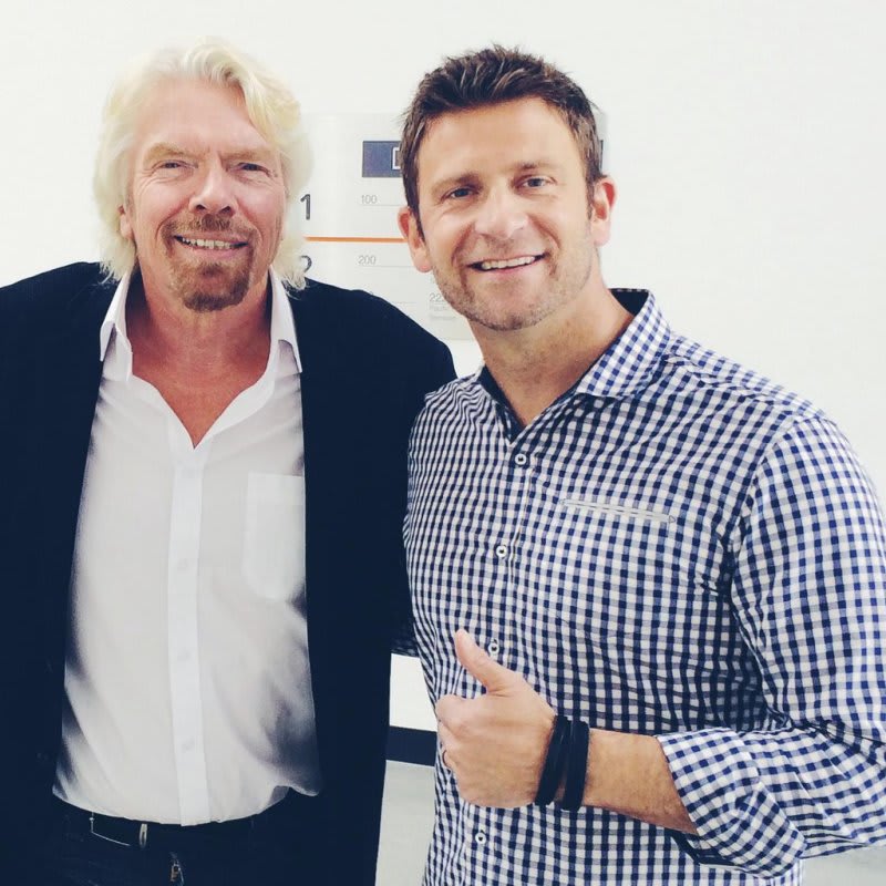 Richard Branson and Chase Jarvis Richard Branson and Chase Jarvis